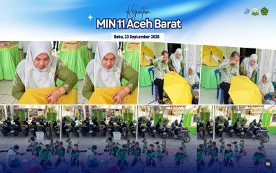 Komprehensif dan Penuh Kebersamaan, MIN 11 Aceh Barat Gelar Rangkaian Kegiatan Rabu